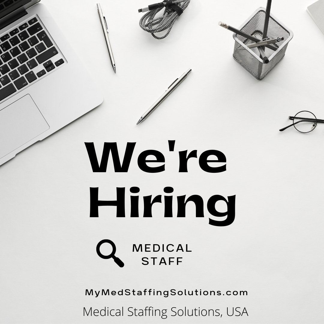 MSS_USA_'s tweet photo. We're Hiring Medical Staff! 
Medical Staffing Solutions, USA
https://t.co/GdTH4B3L3A  

#hiring #jobs #jobsearch #MedicalJobs #medicalstaff #doctors #nurse #nurses #doctor #medicine #medical #healthcare #medicalstudent #nurselife #surgery #nursepractitioner https://t.co/xuWcrlvJcq