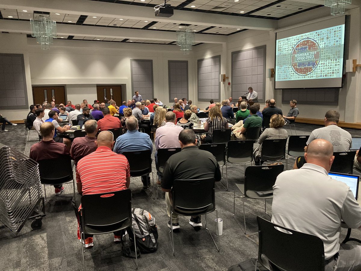 BryanMcDonaldPD's tweet photo. Full house for the West Central @MOASSP regional meeting. Great to have them on our #UCMO campus. #ucmoedlead https://t.co/3J6Nqe2v8O