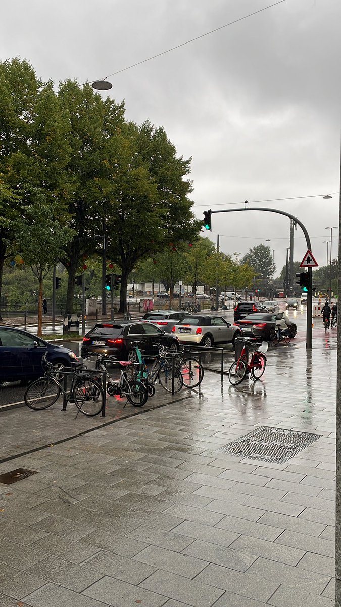 Schade, dass es hier erst schwere Unfälle geben muss, damit <a href="/PolizeiHamburg/">Polizei Hamburg</a> und/oder das Gefolge von <a href="/anjes_tjarks/">Anjes Tjarks</a> sich dem absichtlich geschaffenen Chaos des falsch beschilderten Ballindamms annehmen.