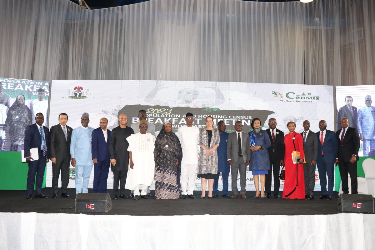 natpopcom's tweet photo. The Commission in collaboration with the @UNFPANigeria organized the 2023 Population and Housing Census Breakfast Meeting with Partners at Transcorp Hilton Hotel, Abuja, today – 8th September, 2022.
Theme: Supporting a Transformational Census Process in Nigeria. https://t.co/AGEaxlGNAd