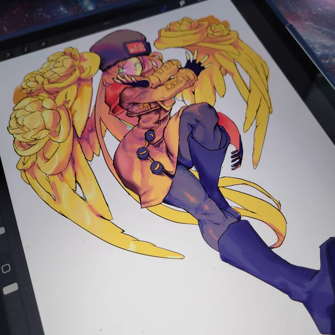 Millia was a tough character to color but Im finally liking where this is going.Also I like Quads.#GuiltyGearStrive 