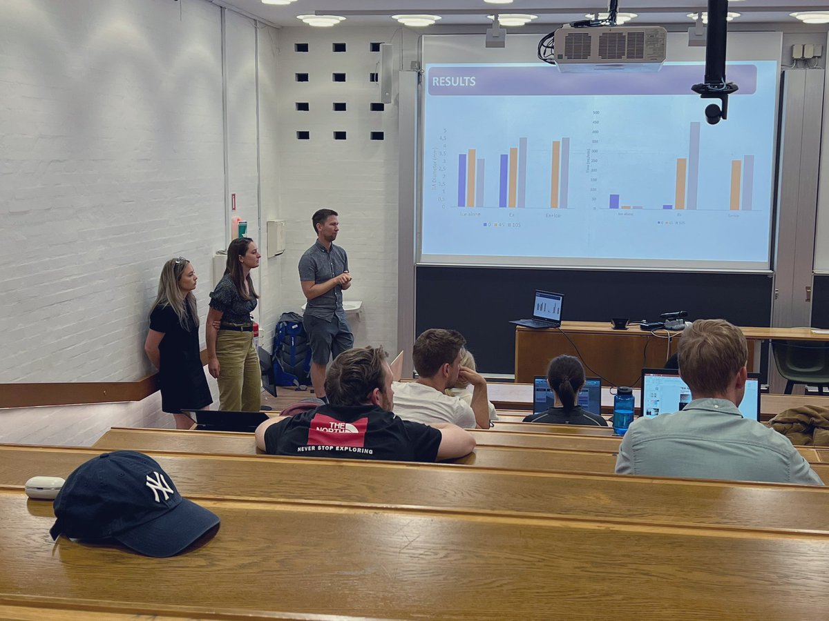 CVgroupNEXS's tweet photo. Last week, our closing day of the #VascfuncAngio course. The day included student presentations of data from their pilot experiments https://t.co/sIaBGYRMDH