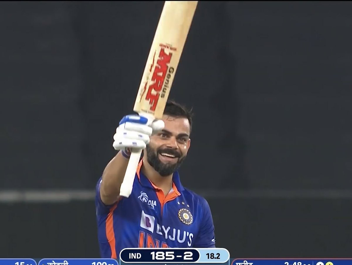 Sportskeeda's tweet photo. After 1021 days 🥹🥹

The KING roars BACK 🦁🦁

📸: Disney + Hotstar 

#INDvAFG #Teamindia #Teamafghanistan #AsiaCup https://t.co/obwz9ufa0C