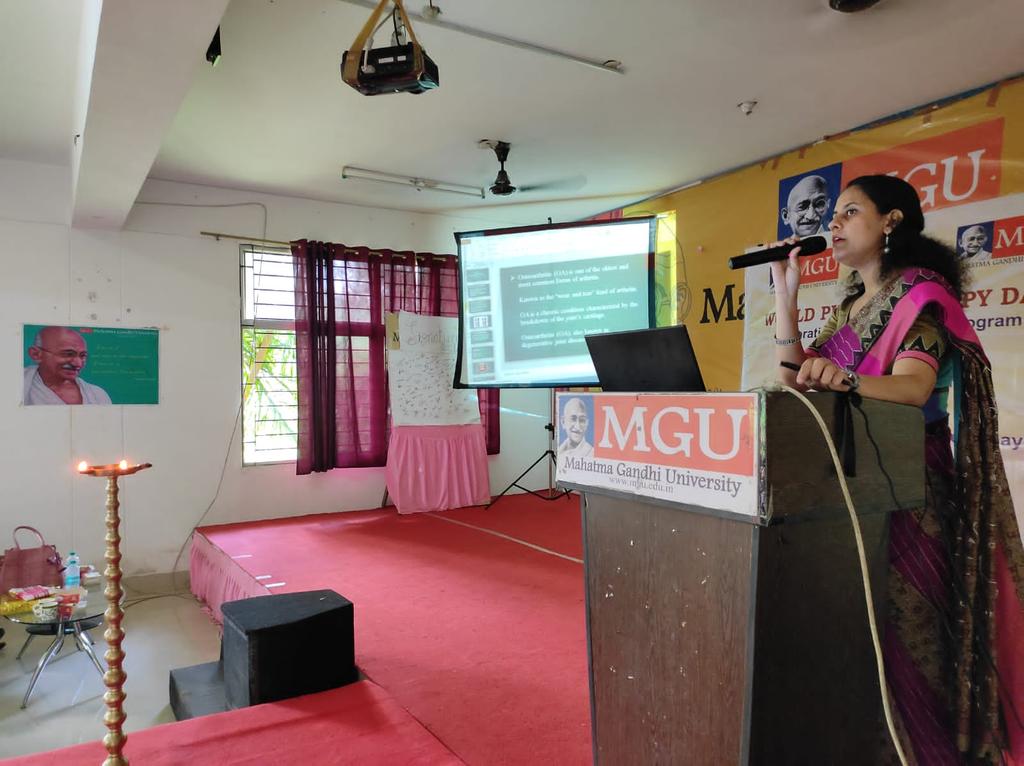 NssMahatma's tweet photo. On the occasion of #WorldPhysiotherapyDay the #NSS_unit of Mahatma Gandhi University, Meghalaya in collaboration with #Physiotherapy_dept organised awareness programme on osteoarthritis and on the importance of physical activity.
@_NSSIndia @YASMinistry @nss_rdguwahati https://t.co/IalpgOXL3a