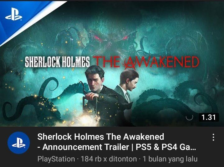 MoriartyFESS's tweet photo. *mtp spoiler game Sherlock Holmes. Karena sender bingung kasih ide menfess apaan jadi mau kasih tahu, ada trailer game Sherlock versi baru 😃 https://t.co/6zpIWJJJry