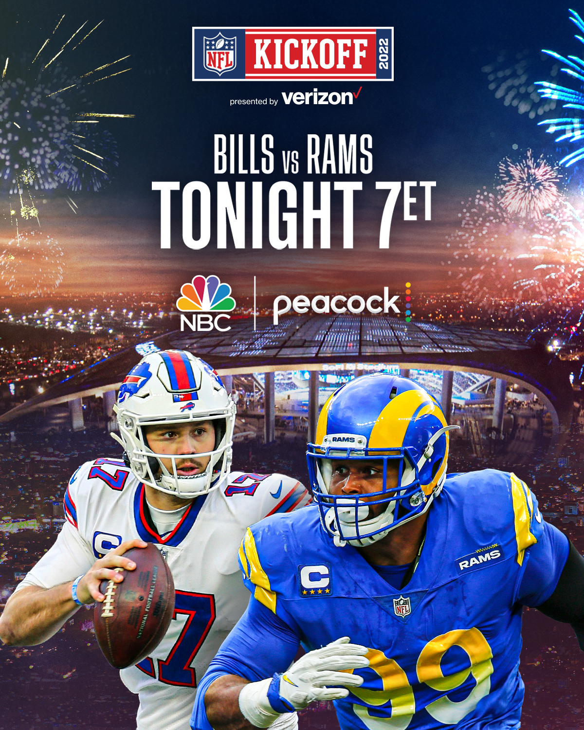 rams vs bills tonight