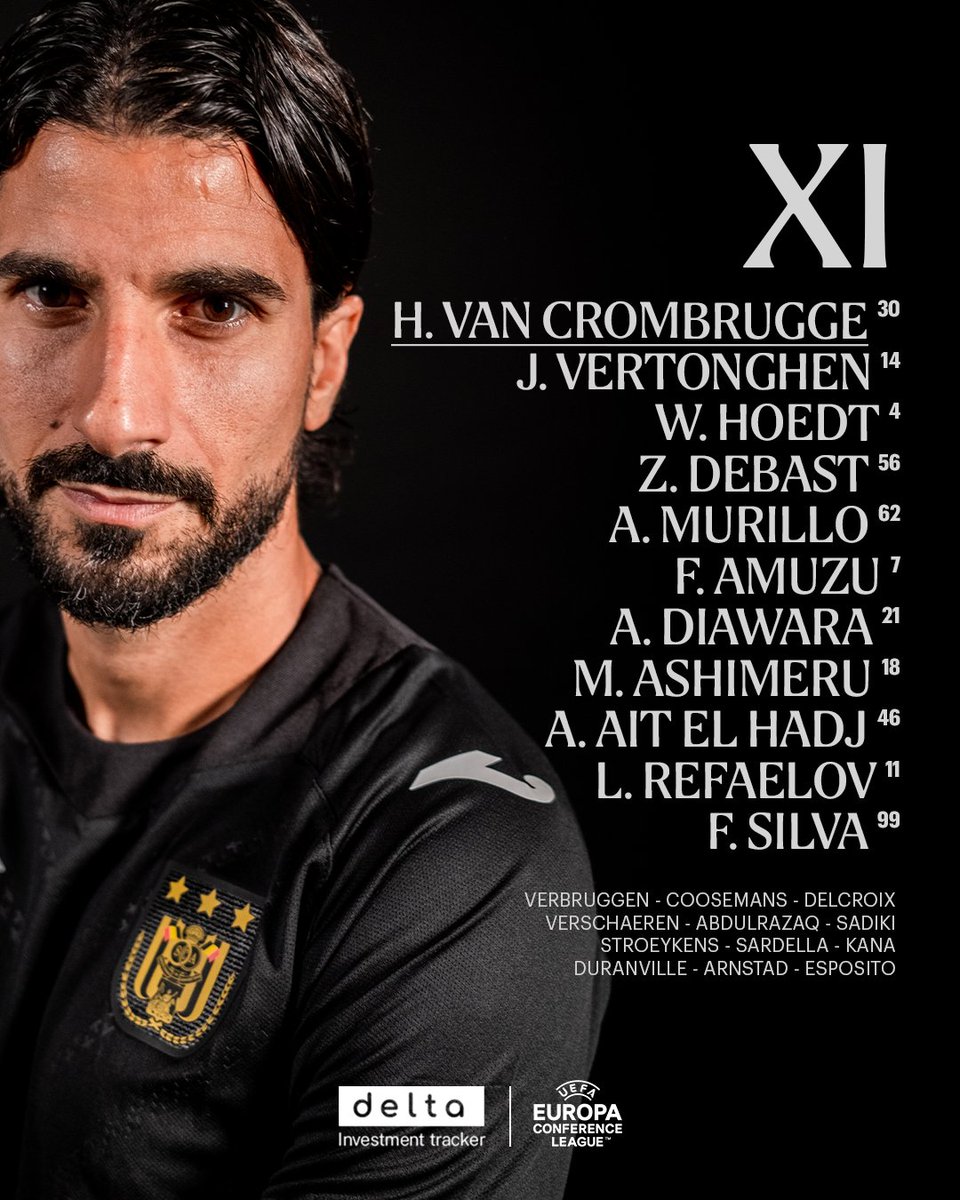rscanderlecht's tweet photo. Team news. 🟣⚪ #UECL #ANDSIL https://t.co/rFsH8n5Q82