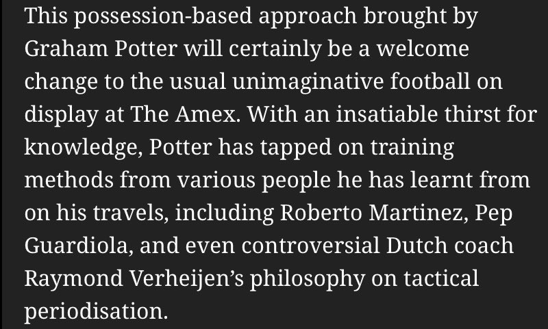 DieHardCFCFan's tweet photo. Potter has no experience managing big personalities and top-level football but he has competed in the Europa League with Östersunds. The transformation he made with them in eight years was nothing short of extraordinary.

Great managers seize golden opportunities like this. https://t.co/hQRjjNaGKb