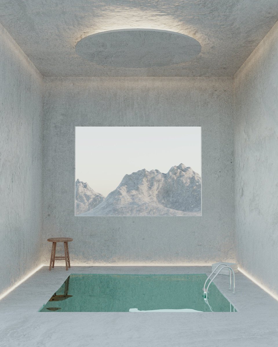 ceciliabilton's tweet photo. This is probably my first 3D design piece I’m actually in love with. Long way to go with blender but here’s to progress anyway 🤍 #blenderart #Blender3d #minimalist #architecture https://t.co/Q13Aq78kMO