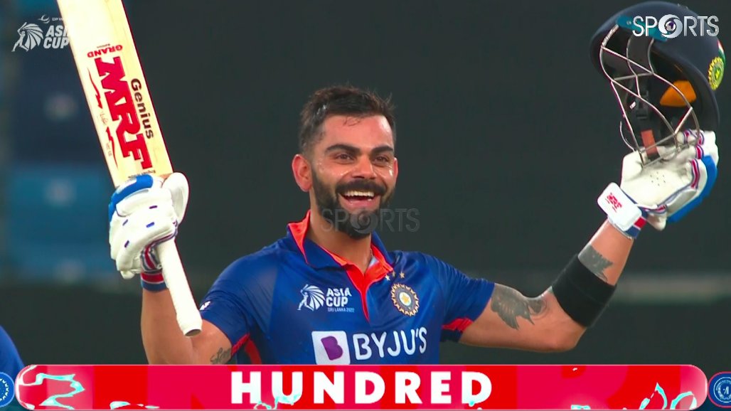 a_imas78's tweet photo. Crying with million others! 
Unreal man! KING IS BACK❤
#IndianCricketTeam #indvsafghanistan #ViratKohli𓃵 #century #71st #kohli #kingkohli https://t.co/sXmeYbfun6