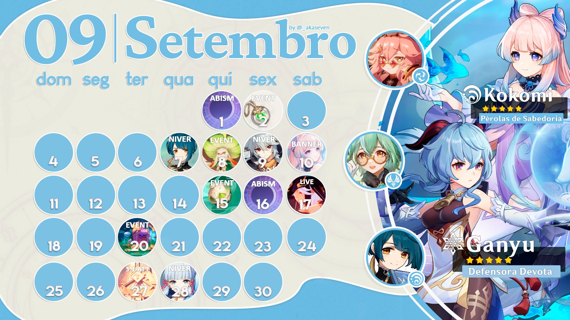 Disponível a partir de 28 de setembro, Versão 3.1 de Genshin