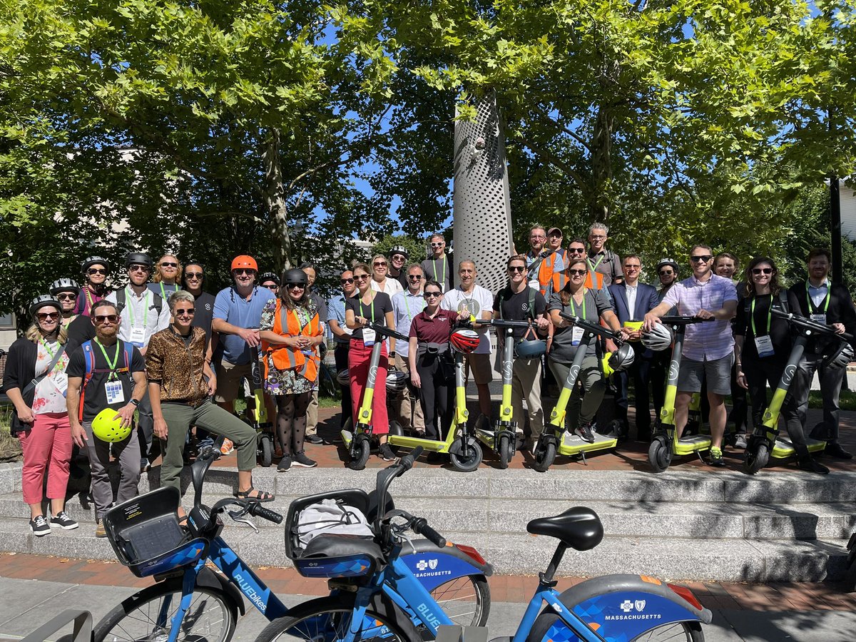 That’s a good looking group of scooters and riders 🤩 #NACTO2022