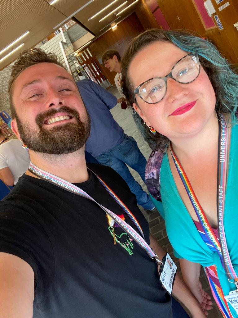 rasamikelyte's tweet photo. Back from a few weeks away and straight to the office - but not before seeing the fabulous producer of @RetheRainbow🏳️‍🌈,@JoshT_rner.

Is this one of the many photos we took today? No, no it is not. Too fussy the both of us! So here's a throwback to us showing off matching earrings https://t.co/K4e9AjVWVb