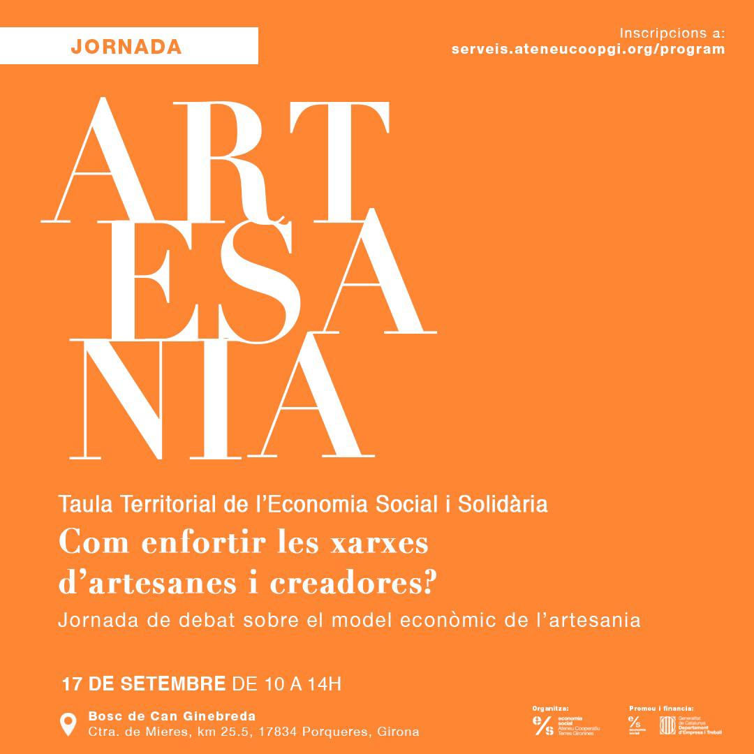 taina_uoc's tweet photo. Com enfortir les xarxes d'artesanes i creadores?
Data: 17 de setembre de 2022
Horari: de 10:00 a 14:00
Lloc: Bosc de Can Ginebreda
Presentacions amb la participació de @ccamcat, Federació d’Ass. d’Artesans d’Ofici de Catalunya, @FAAOC, @APPA, Món Empordà , La Nau, Artivisme. https://t.co/zFLnb9w7Bo