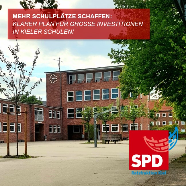 Wir schaffen mehr Schulplätze in #Kiel. Vor allem im Süden und Osten der Stadt ist der Bedarf groß. Für uns liegt ein klarer Auftrag auch beim Land. G9 statt G8 an Gymnasien erhöht den Raumbedarf. Dafür sollte das Land finanzielle Verantwortung übernehmen. (F)