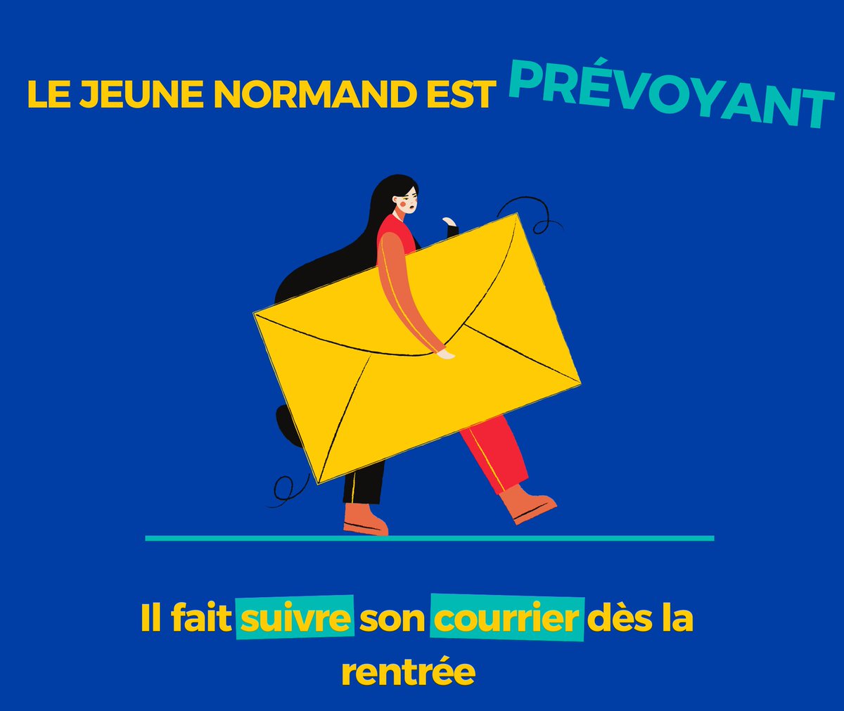 LPNews_NDIE's tweet photo. #LaPosteEnNormandie vous souhaite à tous une bonne #rentrée💼

Comme le jeune #normand est prévoyant, voici la démarche pour faire suivre votre #courrier📨

https://t.co/ptJsTo4WXt https://t.co/R2b9Qb1AEI