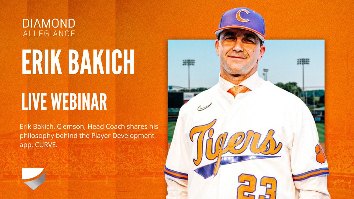 curve_sports's tweet photo. Join the Diamond Allegiance Webinar! We are proud to welcome Erik Bakich, the mind behind our Player Development app, CURVE to share his logic and reasoning that underpins the whole system. Sept 15th 6pm EST. REGISTER NOW: https://t.co/zW0qxKhpDI #baseballplayerdevelopment https://t.co/s81BzKZ6su