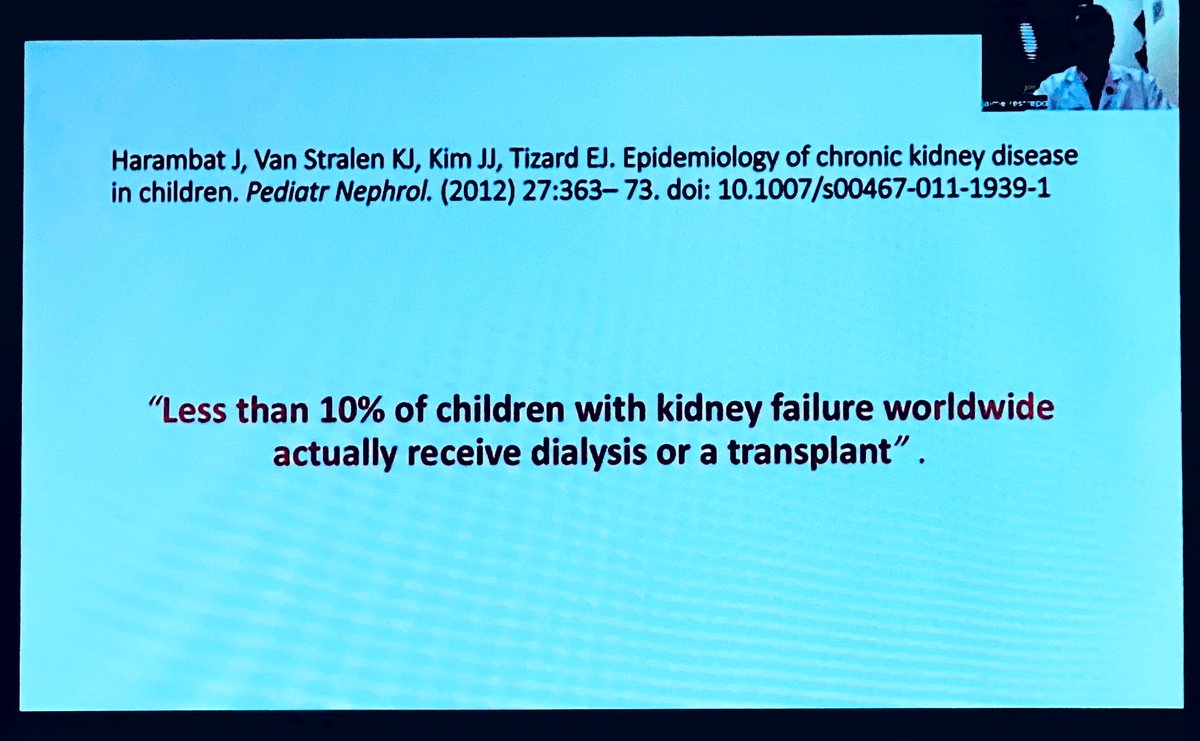 catochita's tweet photo. “Less than 10% of children with #KidneyFaikure world 🌎 wide actually receive #dialysis or #transplant”
#DrJaimeRestrepo #Colombia🇨🇴 debate about the #Ethical challenges of starting a #DialysisProgram without a #TransplantProgram
#UnderResourced countries #IPNA2022 @Alanepe1 https://t.co/pIbtdgpQFR