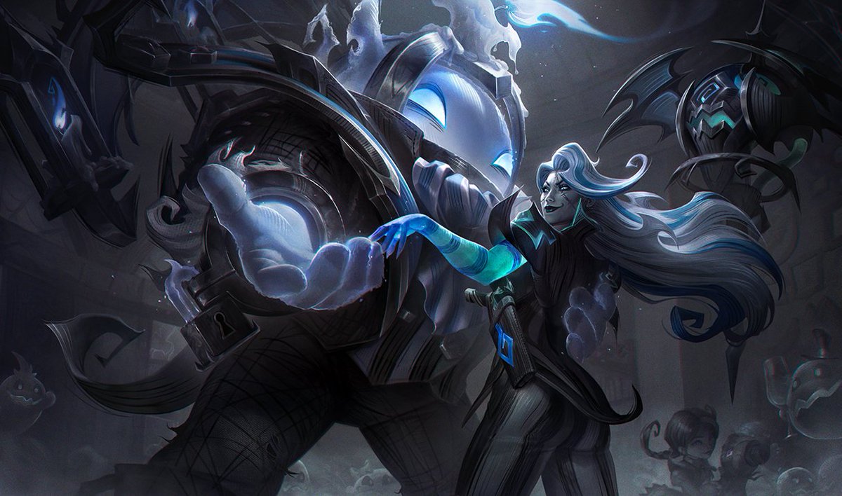 LoLColombiaCo's tweet photo. #LeagueOfLegends 🖥️ | Conoce los nuevos SplahsArts de 👉🏻

Nautilus y Renata Glasc Noche de Terror 🌑
Trundle Noche de Terror 🌑 https://t.co/WHXkzyACmo