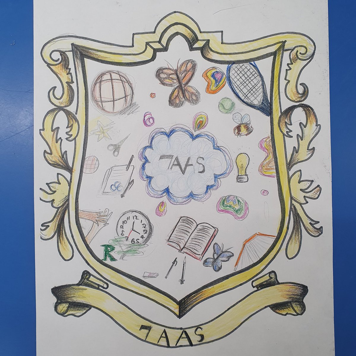 Some of the Year 7 tutor crests ready to get displayed on tutor boards #RespectReadyResponsible <a href="/RicardsTweets/">Ricards Lodge</a>