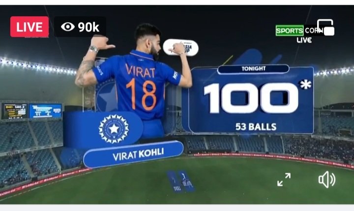 Decent_Op's tweet photo. Finally GOAT is back in his own action.  
Congratulations @imVkohli you are such a great 👍 #ViratKohli𓃵
#indvsafghanistan
#AsiaCup2022 https://t.co/M0m33HH7fi https://t.co/1suVz5aRVc