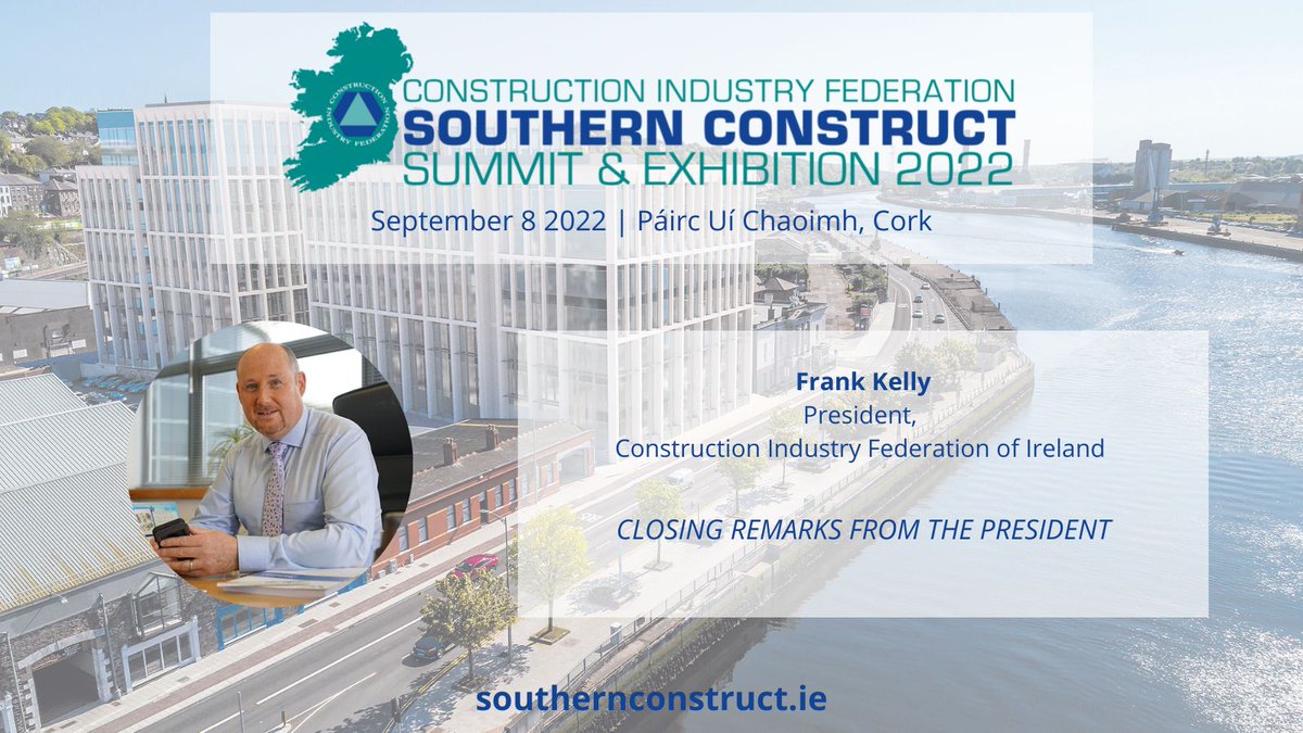 CIF_Summits's tweet photo. Frank Kelly, President, @CIF_Ireland is here to close the #SouthCon22 conference. https://t.co/maricQiEyq