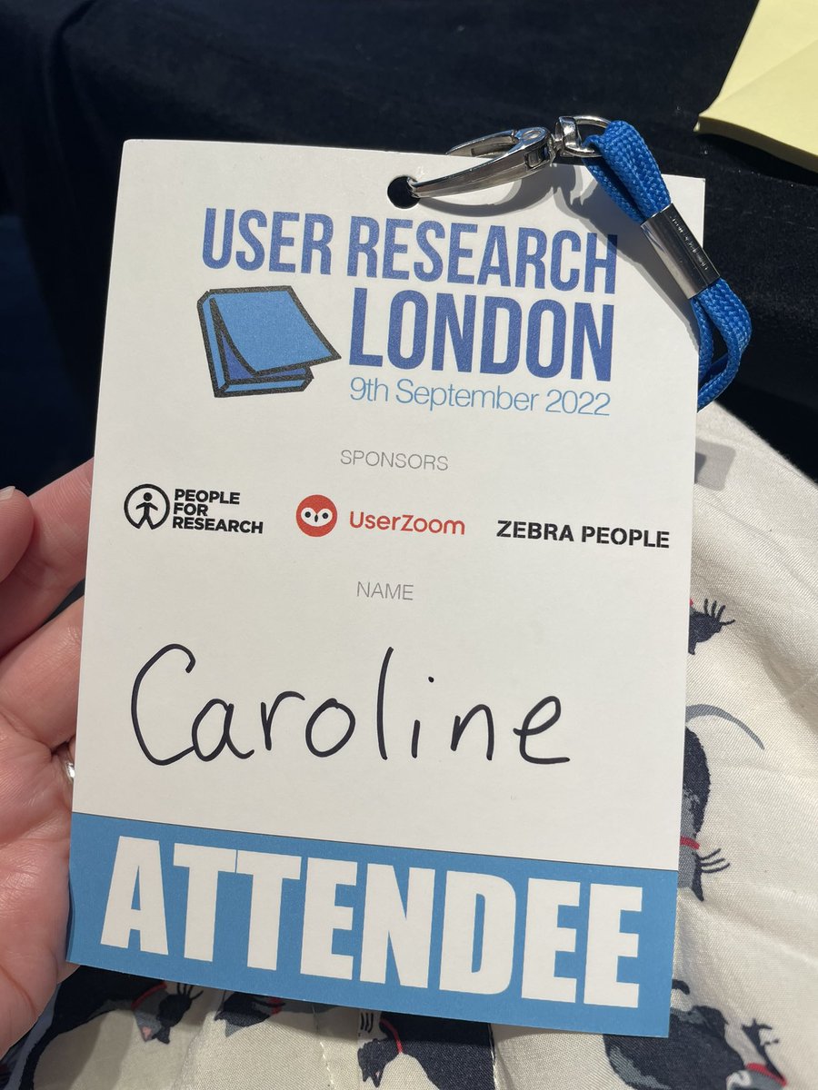 Attending my first in-person research event since Covid. Super excited to nerd out with this awesome community again! <a href="/UserResearchLDN/">User Research London</a>