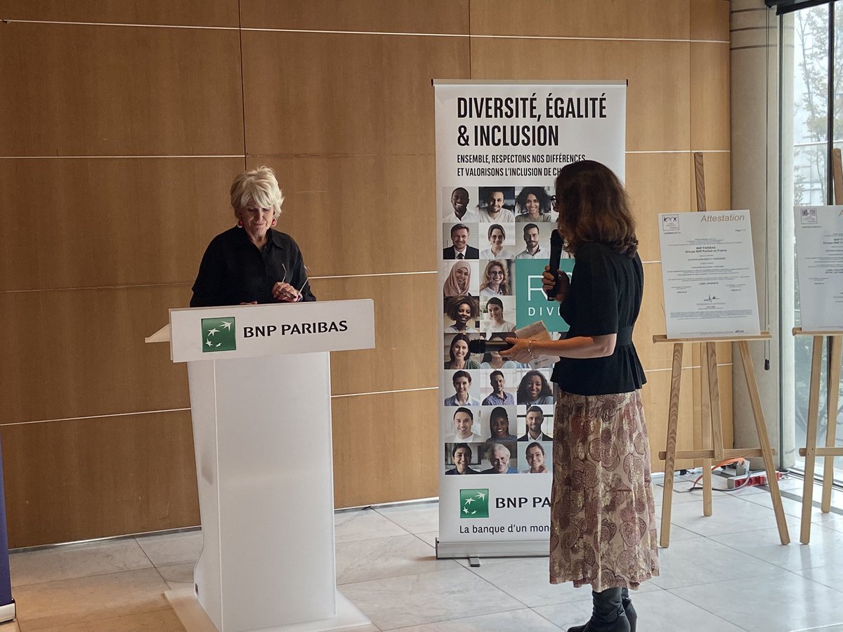 Agnes Tran-Pommel (@atpommel) on Twitter photo Ce soir, très fière de participer à la remise du label diversité <a href="/AFNOR/">AFNOR</a> pour la 2ieme année à <a href="/BNPParibas/">BNP Paribas Group</a>. 👏 aux équipes qui y ont contribué. ➡️ Illustration concrète des engagements pris depuis de nombreuses années #egaliteFH #egaliteChances #egaliteProfessionnelle Ce soir, très fière de participer à la remise du label diversité <a href="/AFNOR/">AFNOR</a> pour la 2ieme année à <a href="/BNPParibas/">BNP Paribas Group</a>. 👏 aux équipes qui y ont contribué. ➡️ Illustration concrète des engagements pris depuis de nombreuses années #egaliteFH #egaliteChances #egaliteProfessionnelle