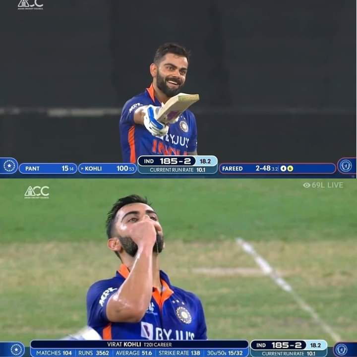 King Kohli is back ❤️❤️❤️❤️❤️❤️
Congratulation Virat Kohli 🇮🇳🇮🇳🇮🇳🇮🇳 <a href="/imVkohli/">Virat Kohli</a>