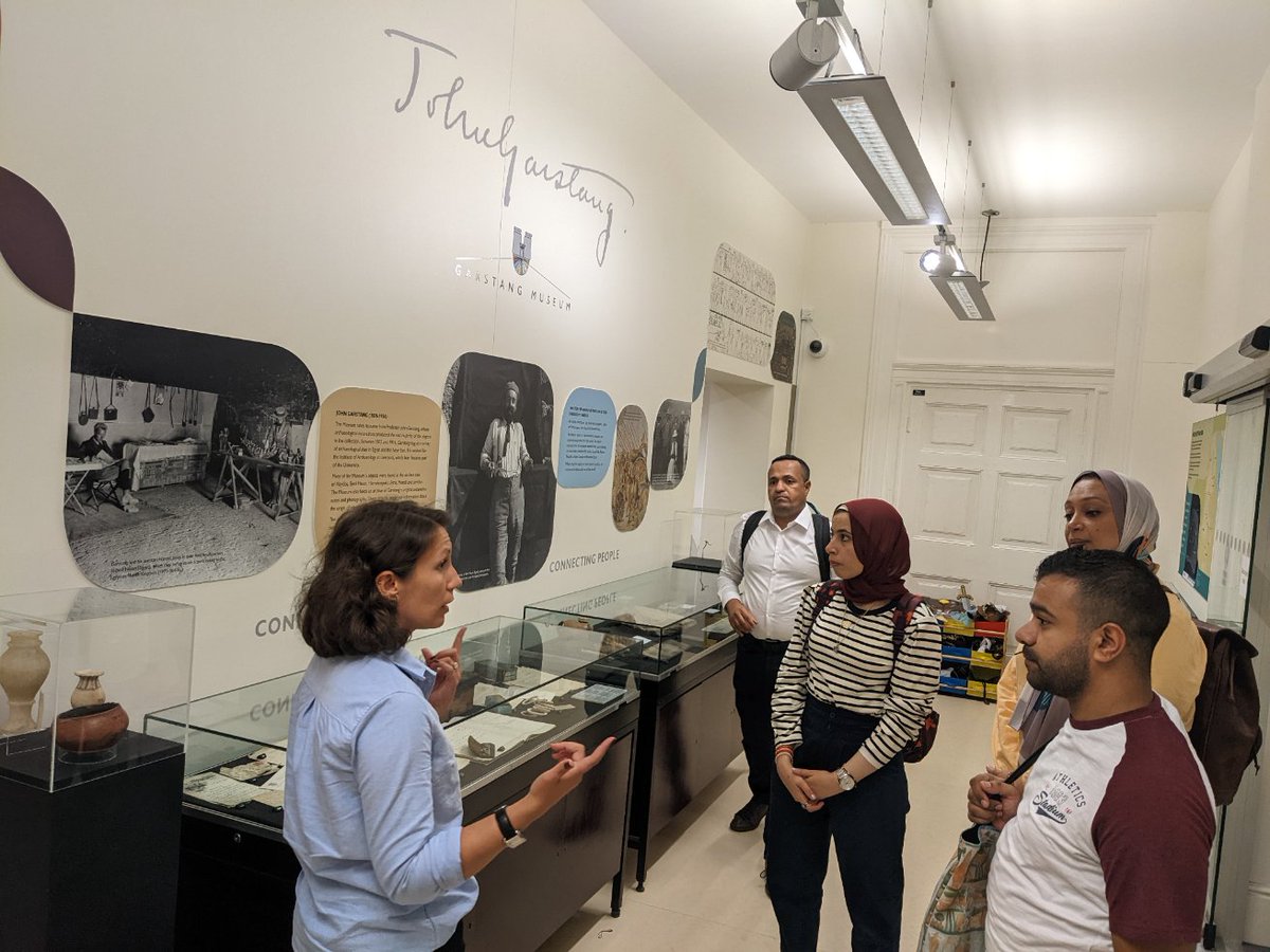 EgyptMcr's tweet photo. With a visit @GarstangMuseum to hear about displaying University collections (thanks @DeeDee_T_N)... #EESscholars https://t.co/IAJ19n7Fyk