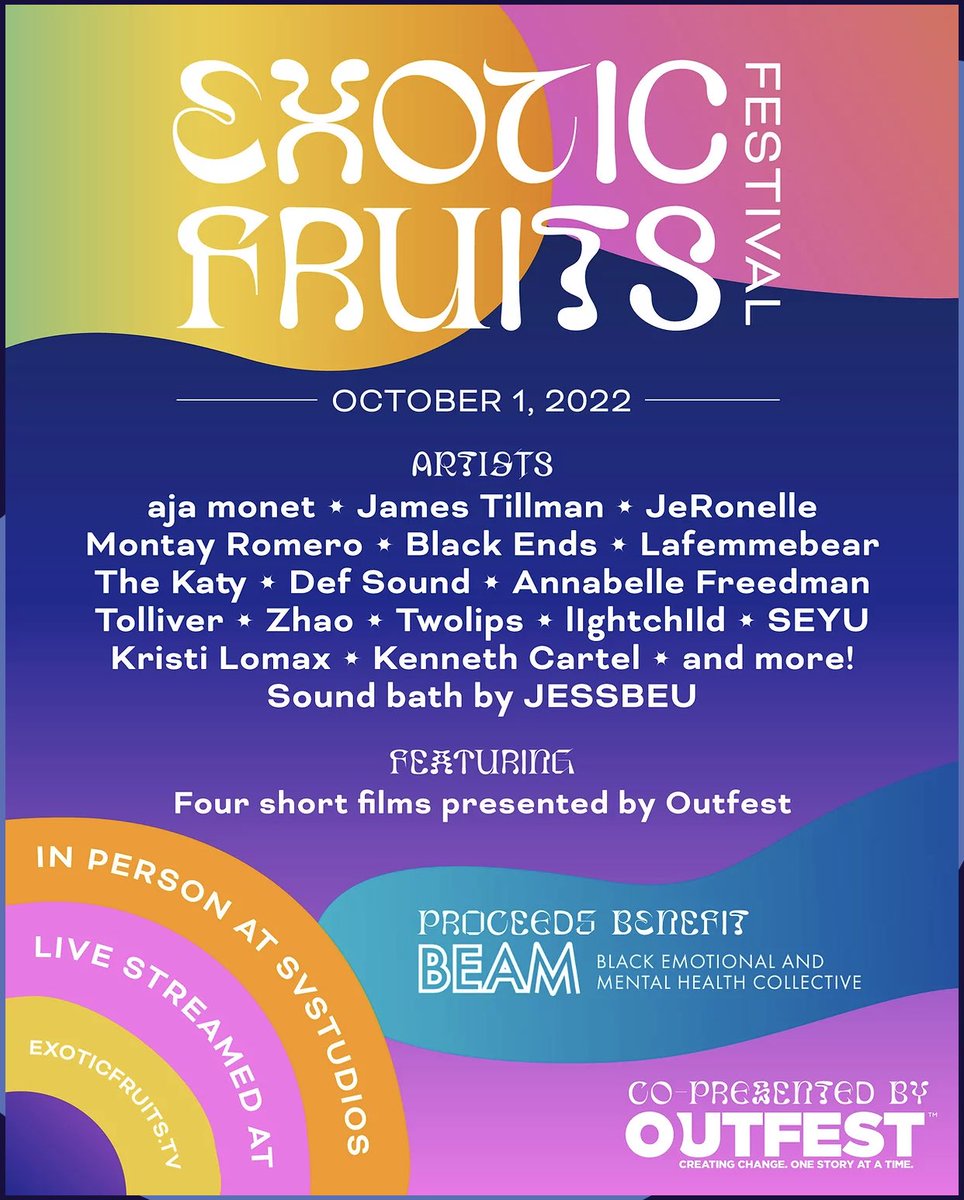 Performing at <a href="/exoticfruitstv/">Exotic Fruits Fest</a> on Oct 1st ✨tickets on sale now exoticfruits.tv