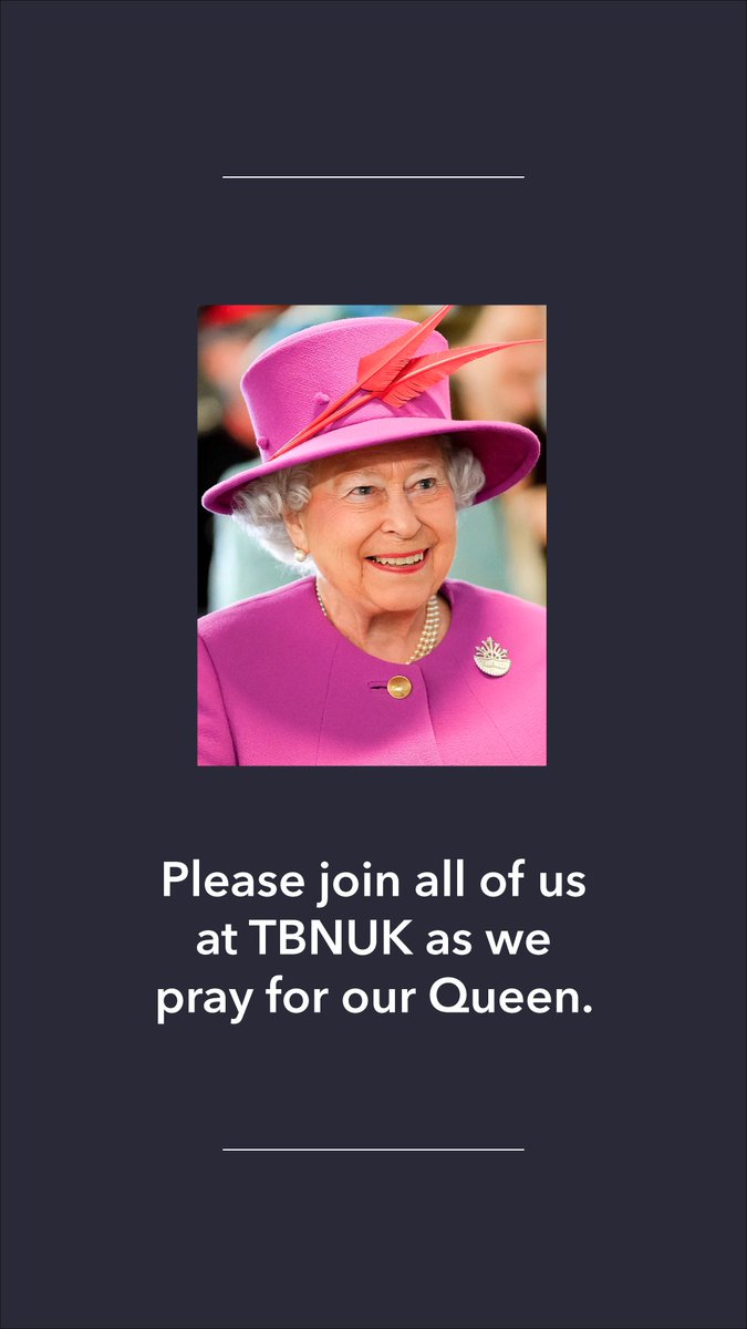 Please join all of us <a href="/TBNUKtv/">TBN UK</a> as we pray for our Queen.