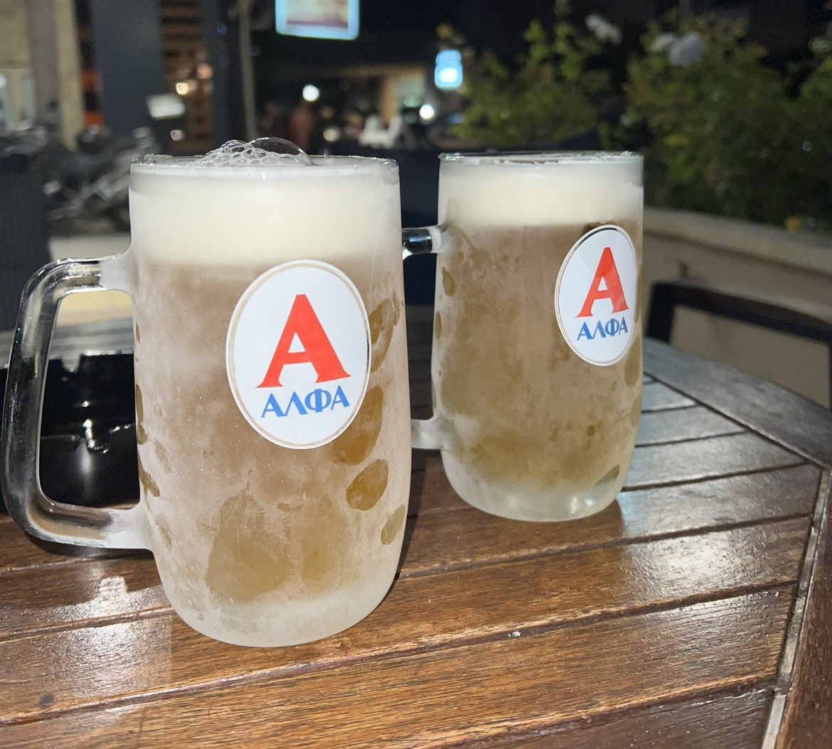 PintsDrank's tweet photo. 2 pints of Alfa, Crete https://t.co/vuPU3vFlOB