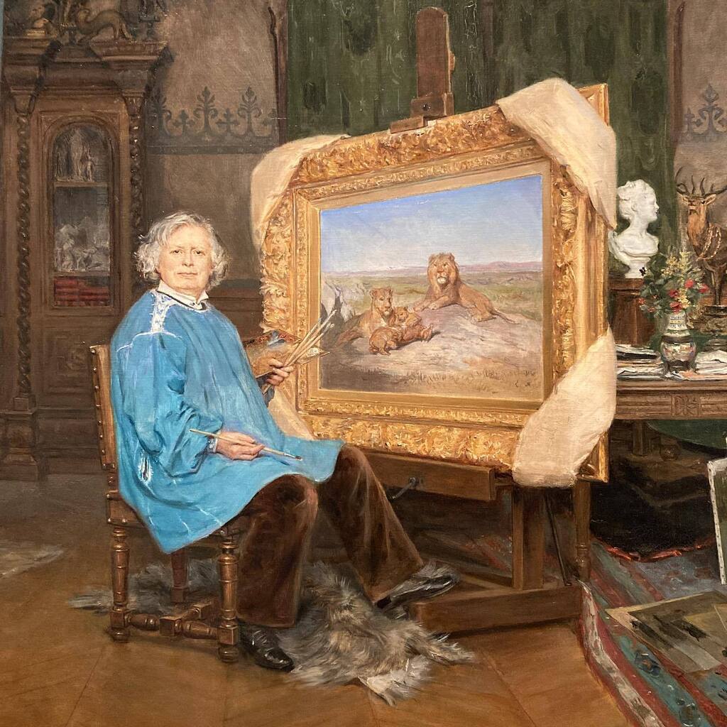 #MuseumJournal Rosa Bonheur, finally! • ‘Rosa Bonheur dans son atelier’ by George Achille Fould (1893) • 📍 @musba_bordeaux • #WomenArtists #ITweetMuseums #RosaBonheur instagr.am/p/CiQF0jzqThq/