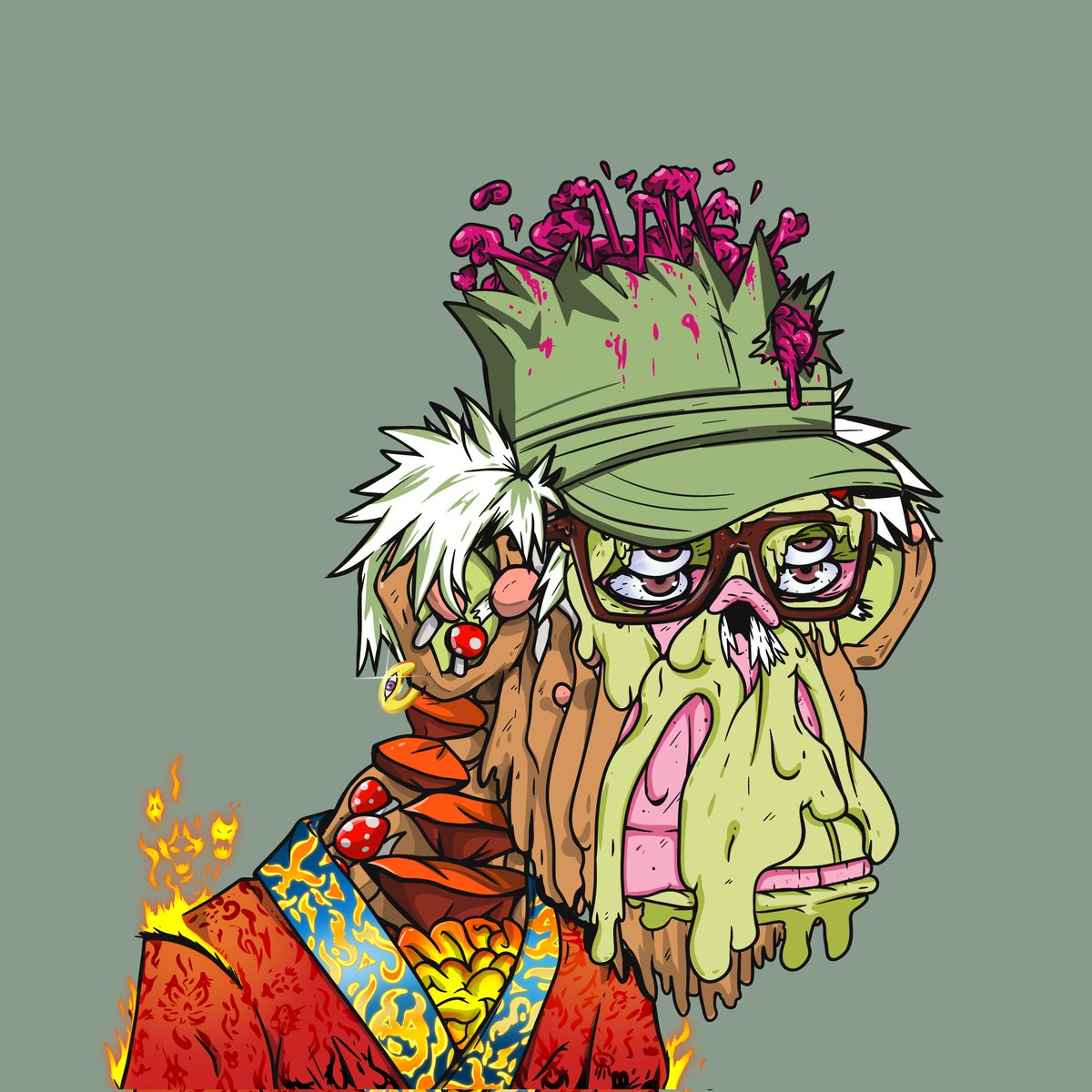 So for Second Breakfast 
We are giving away an nft from <a href="/GrandpaApeCC/">Grandpa Ape Country Club</a>

Just

Like ✅

Retweet ✅

Follow <a href="/Jeffews/">Jeff Matthews</a> @GarthBr36866920
<a href="/ferkjerbiden/">ferkjerbiden🇺🇸</a> <a href="/GrandalfG/">Grandalf The Grey</a>  ✅

Tag some friends ✅

Drawn on episode 100 of 
Second Breakfast 🚀🚀

 #GACC #MAYC 
#NFTCOMMUNITY  #NFTGiveaways