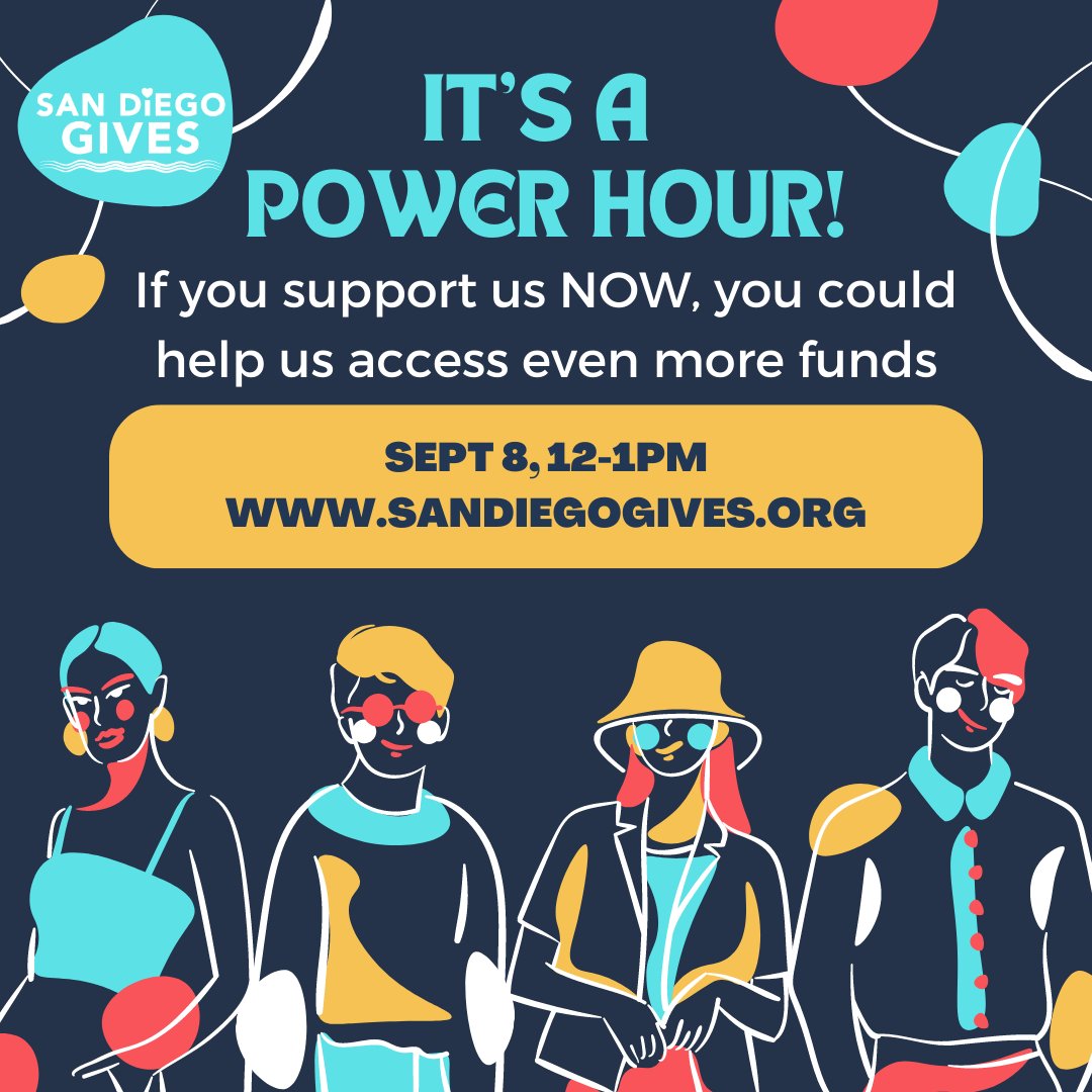 Stop what you are doing right now and head over to sandiegogives.org/organization/B… for our Power Hour of Giving!! 

Join us now &lt;3 

#nonprofit #SanDiegoGives #GiveLocal #Nonprofit #BSF