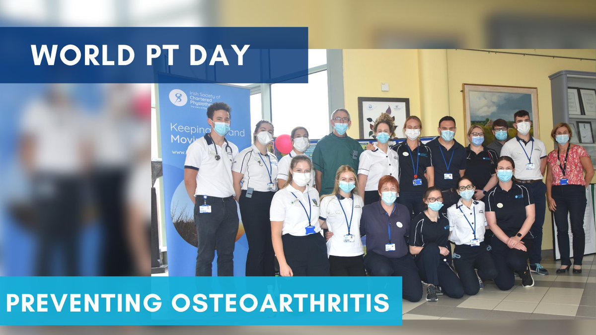 #NaasGeneralHospital Physiotherapists are celebrating #WorldPTDay by sharing information to prevent and manage Osteoarthritis, as well as challenging some of the staff to some fitness challenges 💪