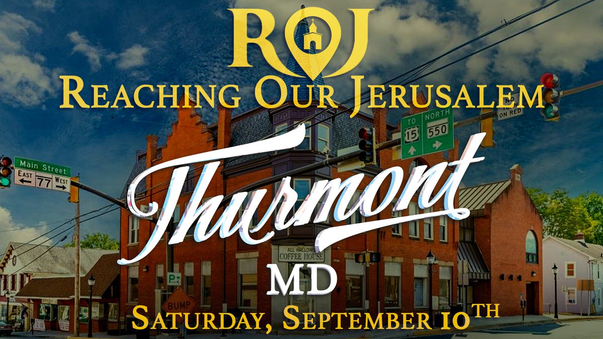 EXCITED for this Saturday, Sept. 10th as our church family heads to Thurmont, MD to do our part in "Reaching Our Jerusalem" for Christ. <a href="/PastorJSeay/">Pastor John Seay</a> <a href="/FBC_MD/">Frederick Baptist</a> 

Our goal is to distribute Gospel tracts throughout the entire community!

Please be in prayer with us as we go to sow!