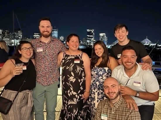 vesonnautical's tweet photo. Our Boston office enjoyed their summer outing with an evening by the harbor! The team stepped out of the office and onto a water taxi that took them to Charlestown for some food and drinks overlooking the beautiful Boston backdrop. 🌅 #lifeatveson #teambonding #bostonharbor https://t.co/9WjxU9UlJJ