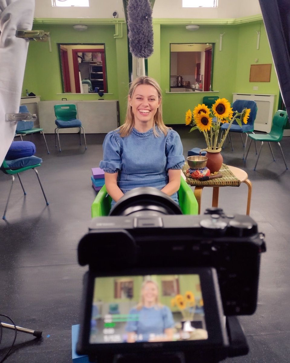 Breathworks on set! Shannon from the MarComs &amp; Research team took part in a short film last week about the Take Back Your Life project which is a finalist in the "Innovations in Mindfulness" awards. TBYL is a free inclusive community-based pain mindfulness programme. #BTS