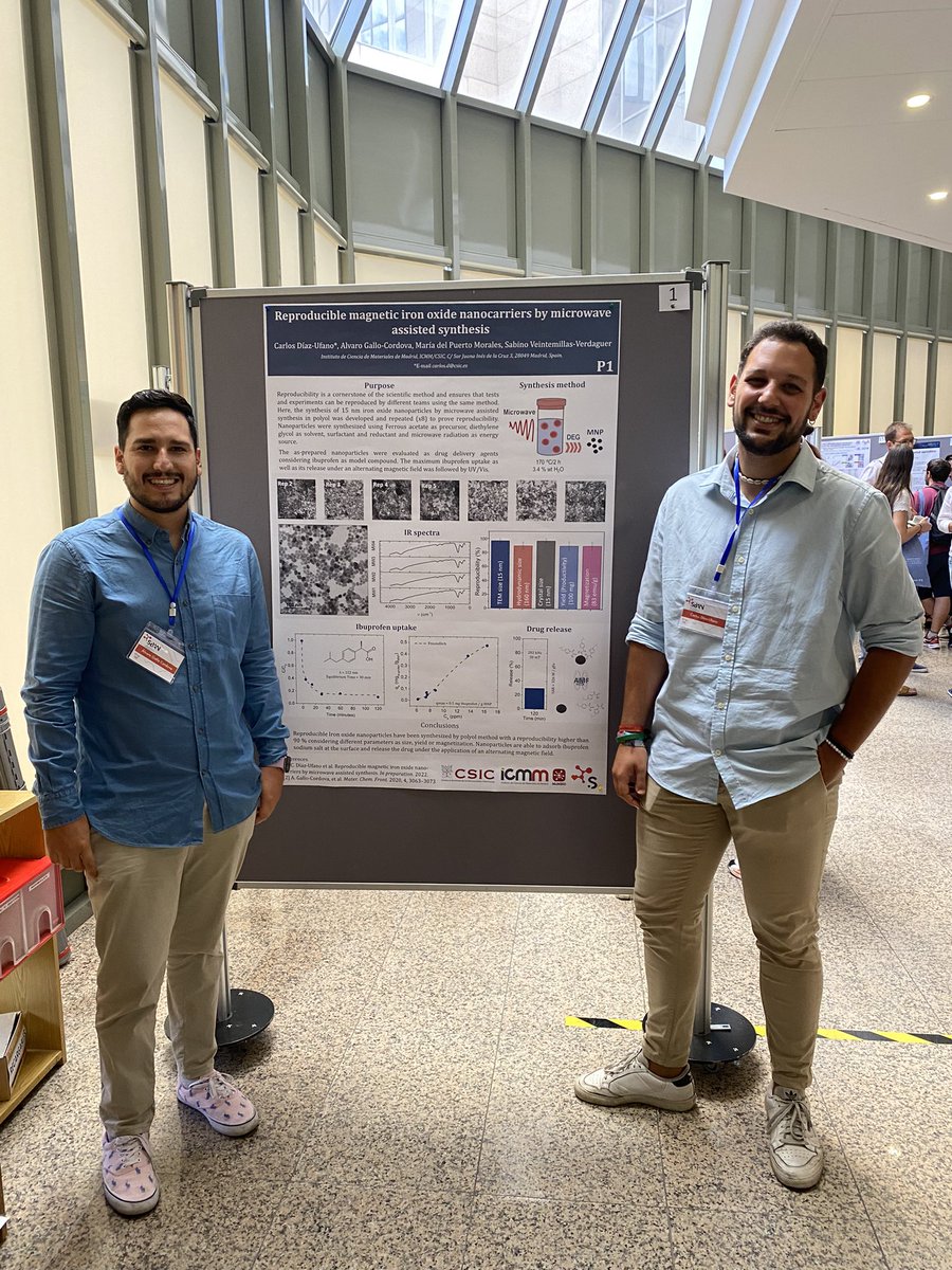 MaMBIOGroup's tweet photo. Great first day of @SBAN_Conference with flash talks of @estherbenayas and Julia and a poster presentation of @UfanoCarlos and @alvaromgc15. Keep up the hard work 💪🏻! #openscience @icmm_csic @Nanomed_CSIC 🦠🧪🧲 https://t.co/i0u6siML1N