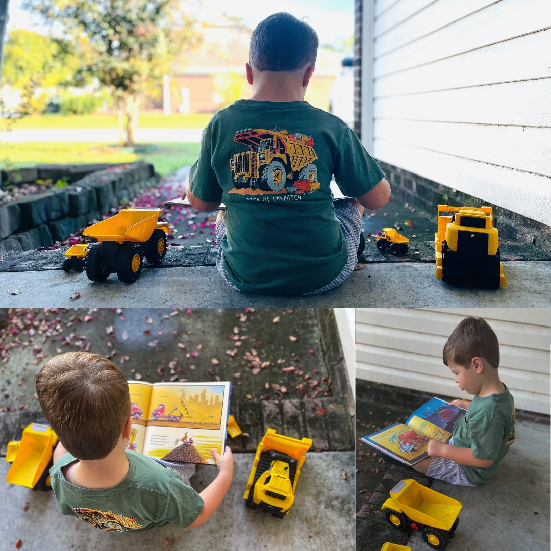 BlanchardCat's tweet photo. What is better than playing with construction trucks? Reading about them! Happy International Literacy Day!! #CATTrials #GoodnightGoodnight #LetsDoTheWork https://t.co/g6xvC5nX9J