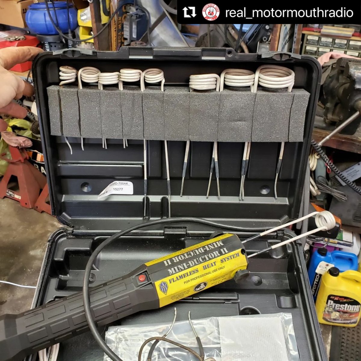 invisibleheat's tweet photo. Busting those rusty bleeders free with the Mini-Ductor II 🛠️

📷 @real_motormouthradio 

#mininductor #InductionInnovations #venom #tools #shoptools #toolsofthetrade #mechanic #mechanics #MotorMouthCars #Repost https://t.co/b6zCDwDhFE