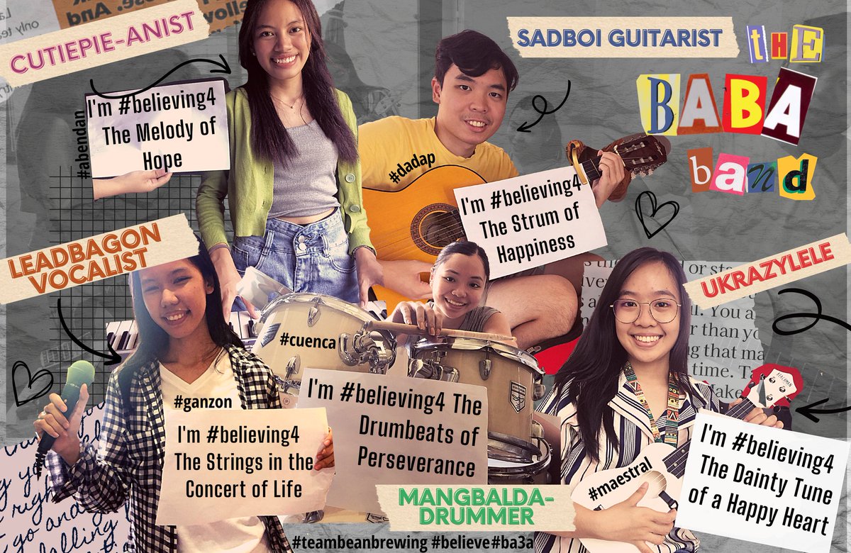 HoneyMaestral's tweet photo. Hey guys! Team Bean Brewing here simply reminding everyone that life goes on as long as your heart beats - so don't miss out in making the most out of every moment of your life!
#MagBABAgsakanDito
#LetsRockNRoll
#BABAband
#JammingTa
#IkantaLangNa
#Believe
#BA3A https://t.co/jA9EKHiWdk