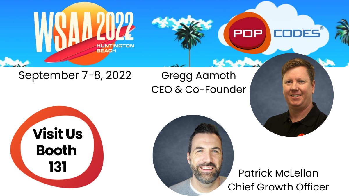 popcodes's tweet photo. Last chance to see the POPcodes platform at #WSAA2022!
Drop by Booth 131, say Hi to Gregg and Patrick and see how your smart devices from #Ingenico, #PAX, and #AMP can support, communicate, and sell to merchants, smarter.

(Pst! Stay tuned for another #smartterminal partnership) https://t.co/lz1ZYXGHD8