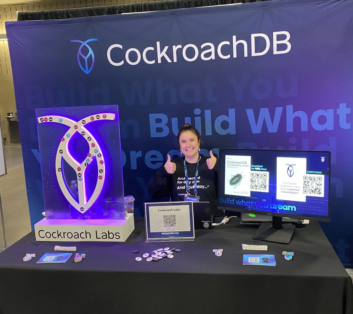 CockroachDB's tweet image. Welcome to Day 2 @DeveloperWeek Cloud.
Scan your badge at our #DevWeekCloud Booth and we'll donate $3 to either:
✔️ @UNICEF
✔️ @WomenWhoCode
✔️ @CancerResearch
Your choice.