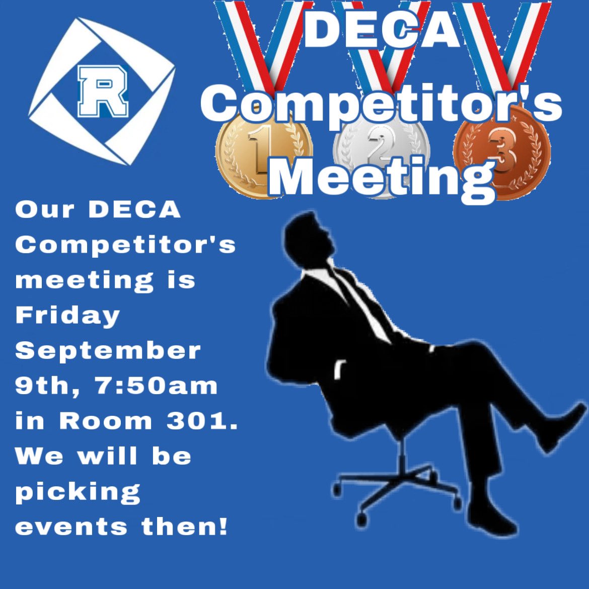 RockvaleDECA's tweet photo. Attention Rockvale DECA members! If you’re interested in competing in DECA then make sure you attend our competitors meeting tomorrow morning! @decainc @decatn @rockvalecte #RocketsUp #GetThatEdge Link to the membership form in case you haven’t signed up: https://t.co/GOn3y5ivxk https://t.co/NCKUjGzRi2