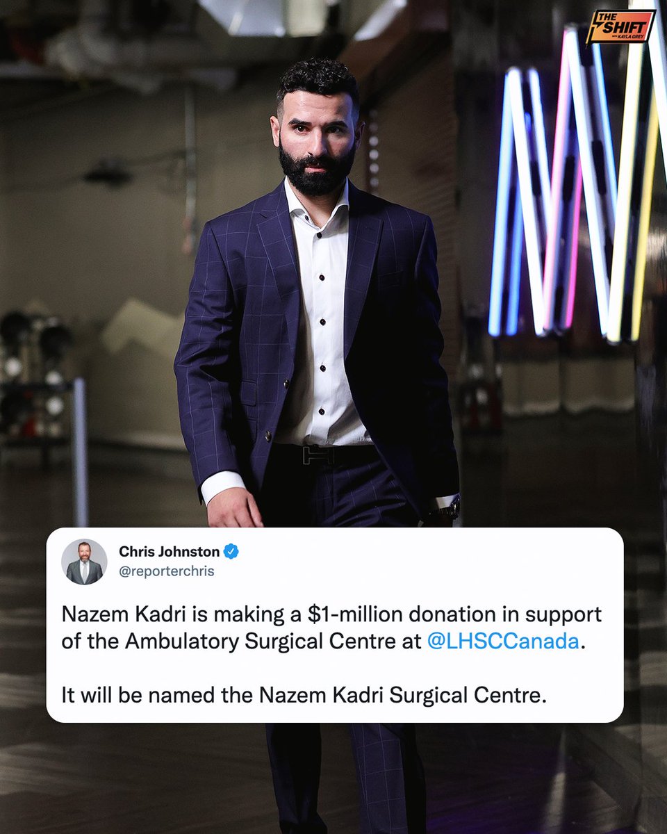 👏👏 Nazem Kadri continuing to do great things for his hometown of London!