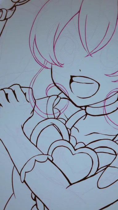 #プリキュアベストコンビポーズも決まりあの娘とあの人で制作中!!!!!間に合わせます!!!!! 