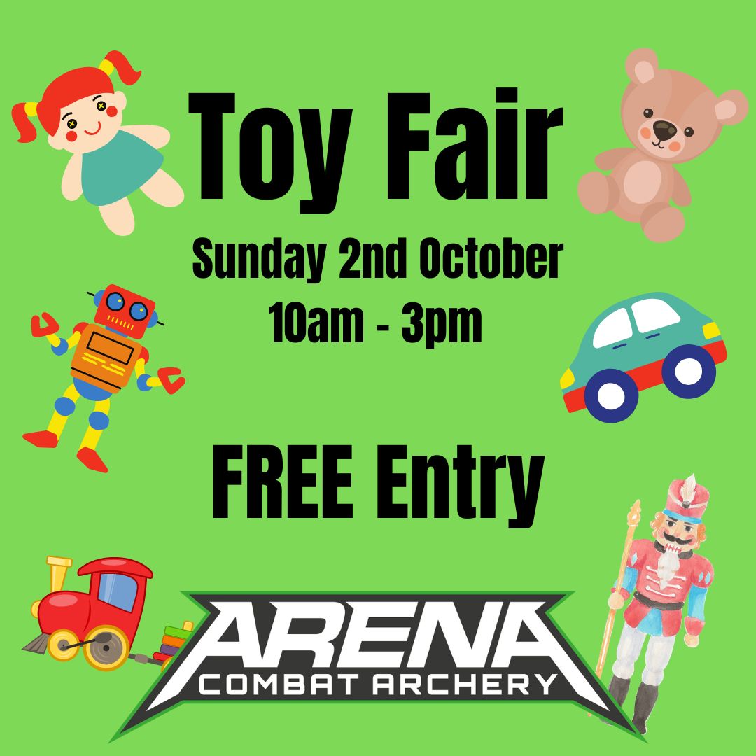ACArchery's tweet photo. We're hosting our first #toyfair on Sunday 2nd October. It will be free to enter and we'll have lots of great toys for sale.

#collectables #toytrains #hotwheels #toycars #toysoldiers #dolls #dollshouse #plush #brierleyhill #blackcountry #stourbridge #dudley https://t.co/hodDdHuff3